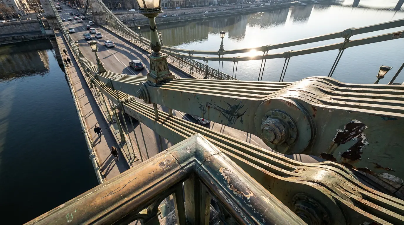 Metal coatings for bridge railings and street light poles